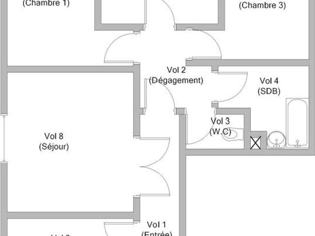 Appartement 4 pièces, 73 m² à louer à Falck 57550