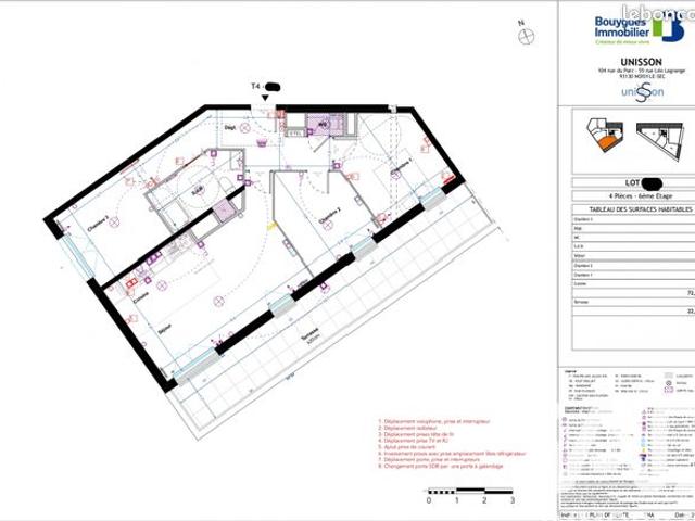 Appartement 4 pièces 73 m²