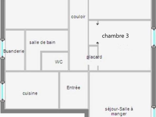 Appartement 4 pièces, 70 m² à louer à Nantes 44300