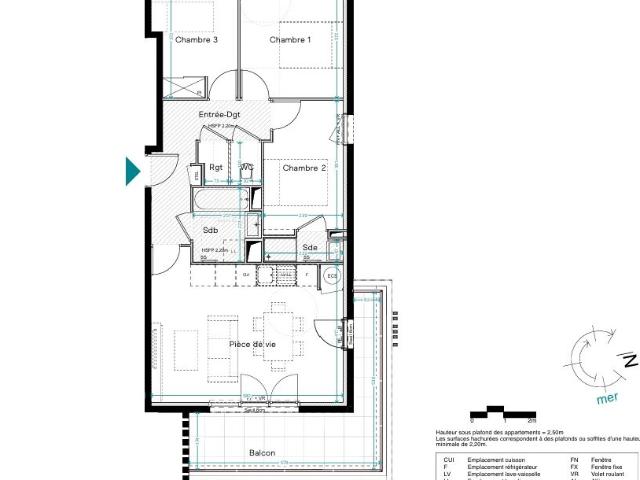 Appartement 4 pièces 70 m²