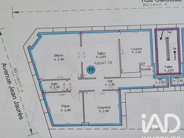 Appartement 4 pièces 71 m²