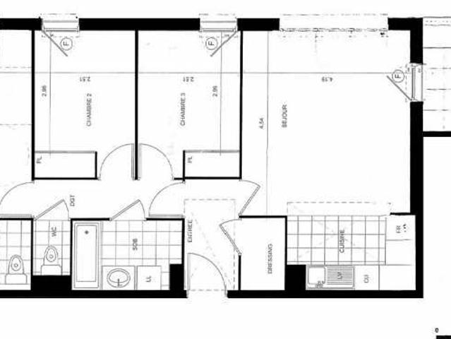Appartement 4 pièces 77 m²