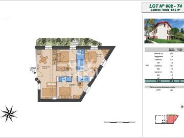 Appartement 4 pièces 75 m²