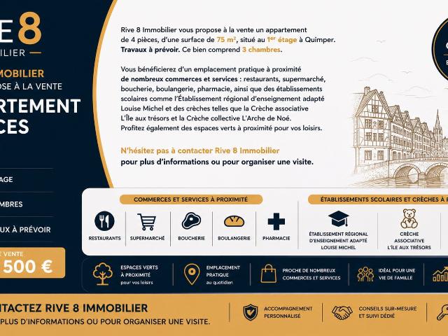 Appartement 5 pièces 75 m²