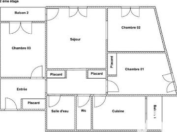 Appartement 4 pièces 75 m²