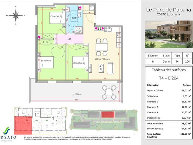 Appartement 4 pièces 78 m²