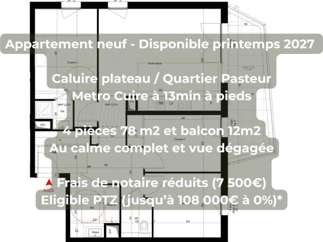 Appartement 4 pièces 78 m²