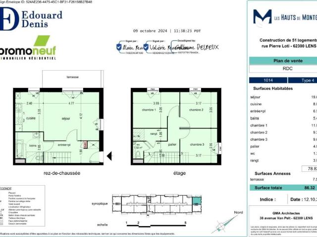 Appartement 4 pièces 78 m²