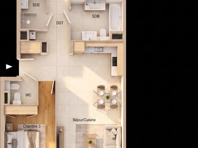 Appartement 4 pièces 79 m²