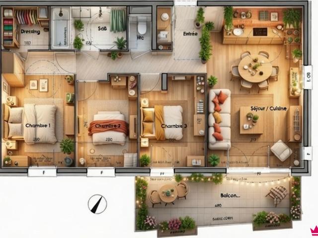 Appartement 4 pièces 79 m²