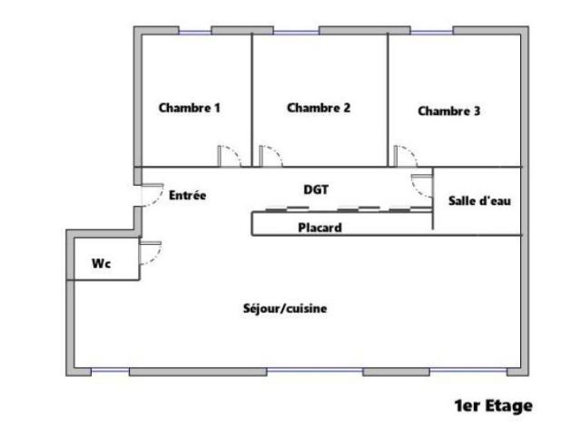 Appartement 4 pièces 79 m²