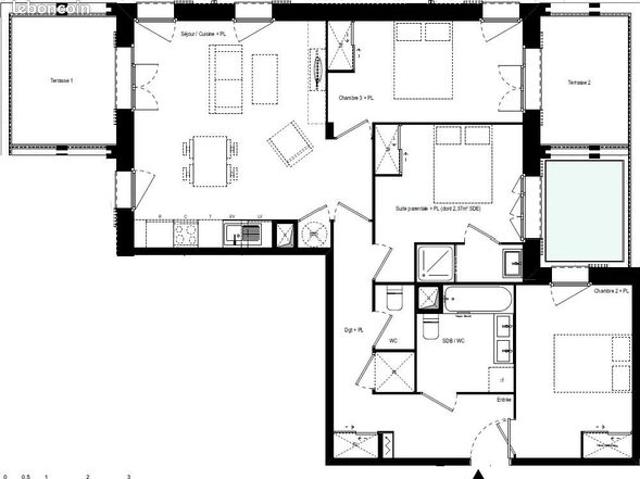 Appartement 4 pièces 83 m²