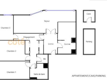 Appartement 4 pièces 83 m²