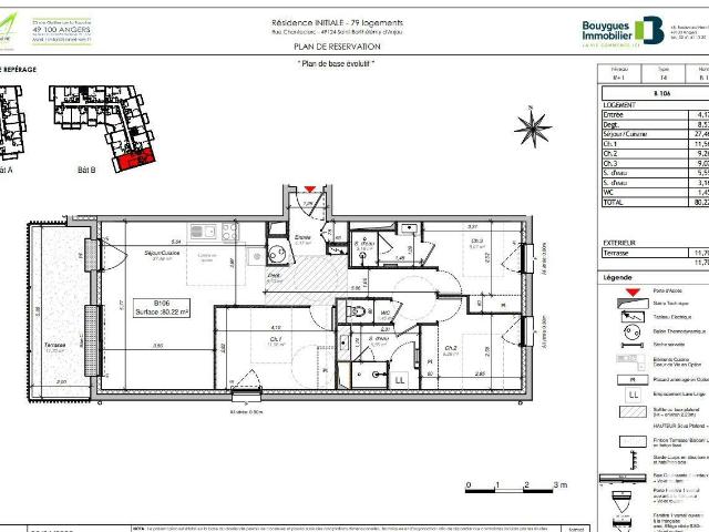 Appartement 4 pièces 80 m²