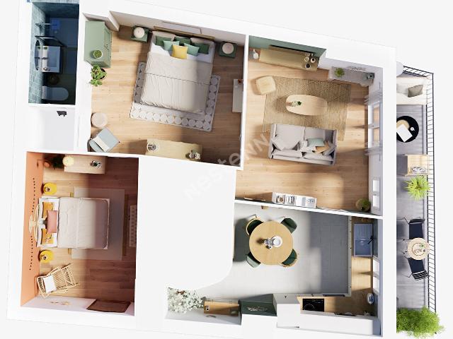 Appartement 4 pièces 80 m²