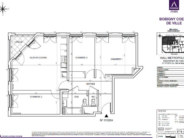 Appartement 4 pièces 80 m²