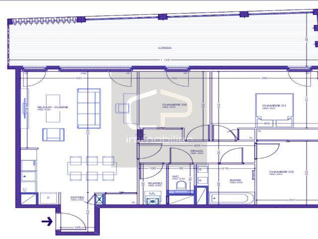 Appartement 4 pièces 80 m²