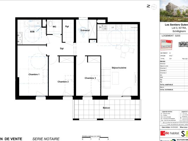Appartement 4 pièces 81 m²