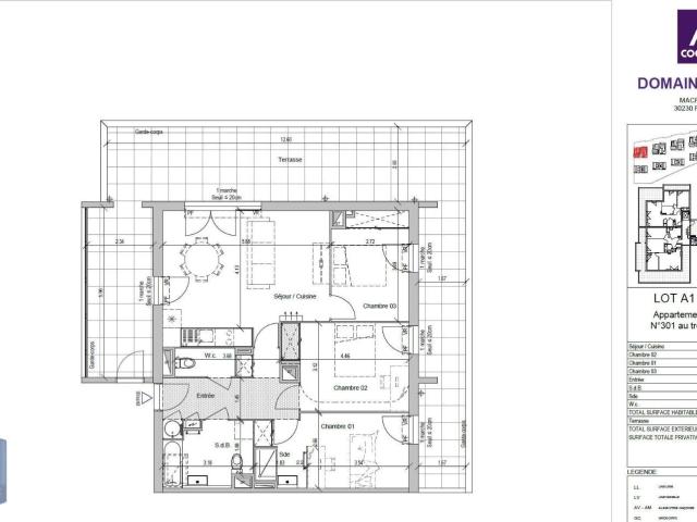 Appartement 4 pièces 81 m²