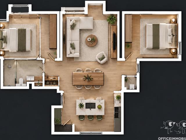 Appartement 4 pièces 82 m²