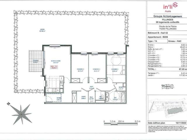 Appartement / 4 pièces / 87.05 m2