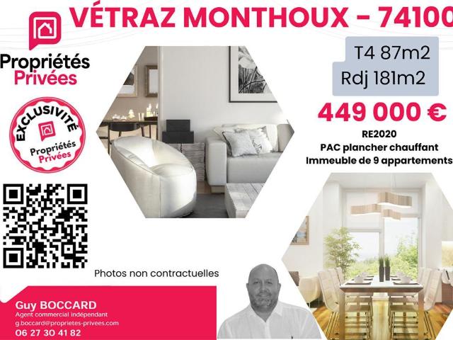 Appartement 4 pièces 87 m²