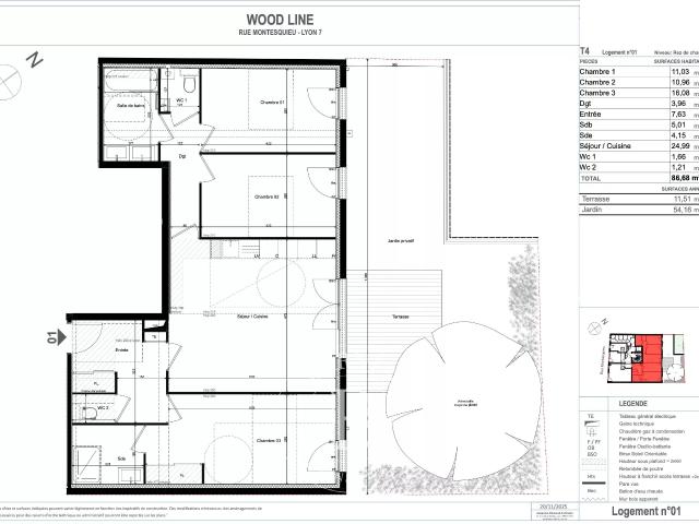 Appartement 4 pièces 87 m²