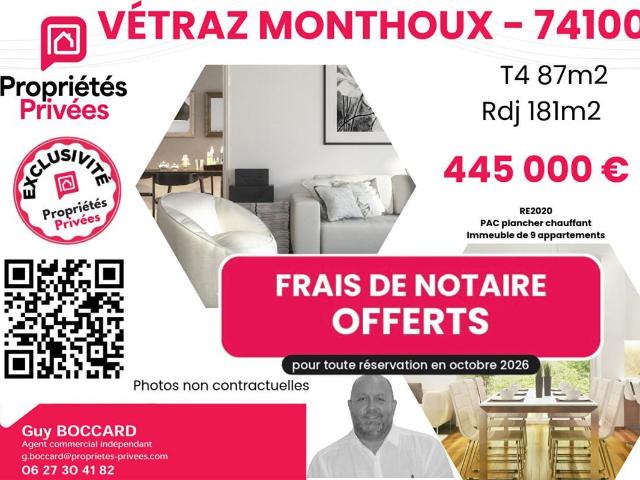 Appartement 4 pièces 87 m²