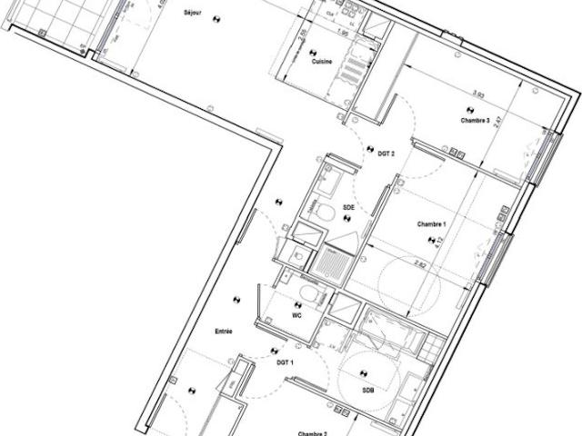 Appartement 4 pièces 84 m²