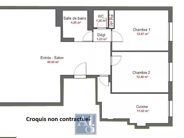 Appartement 4 pièces 84 m²
