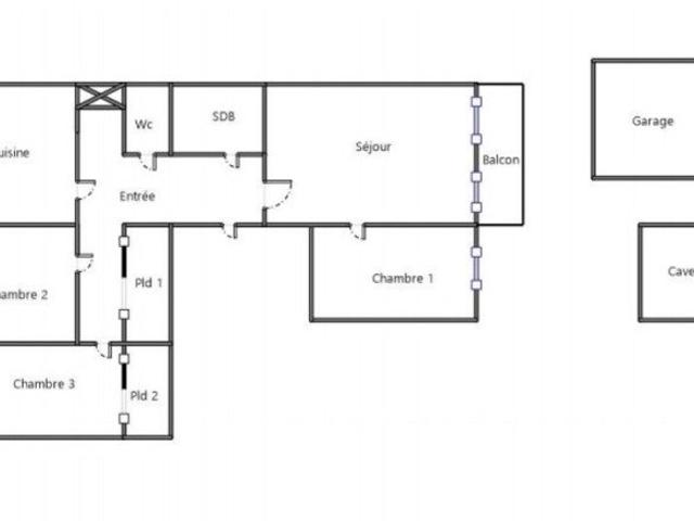 Appartement 4 pièces 84 m²