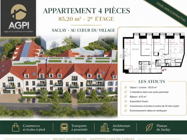 Appartement 4 pièces 85 m²