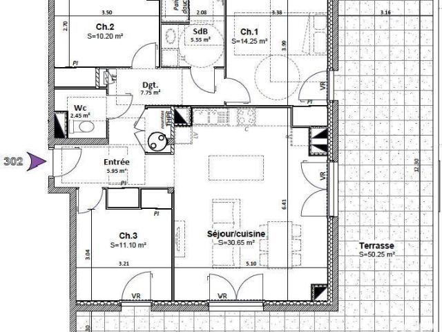 Appartement 4 pièces 85 m²