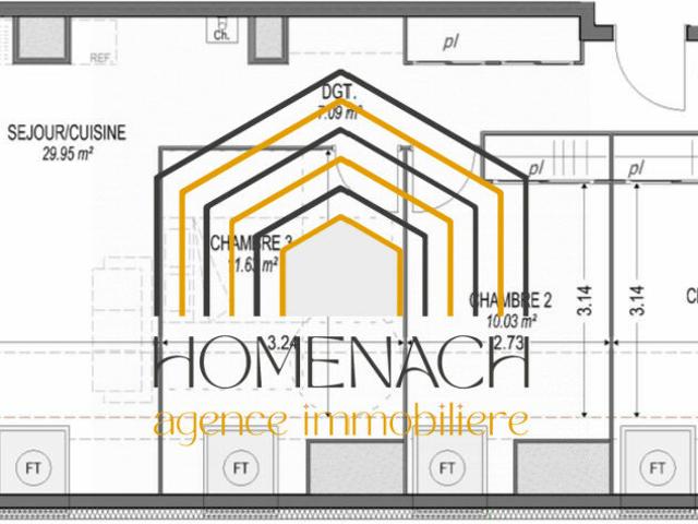 Appartement 4 pièces 85 m²