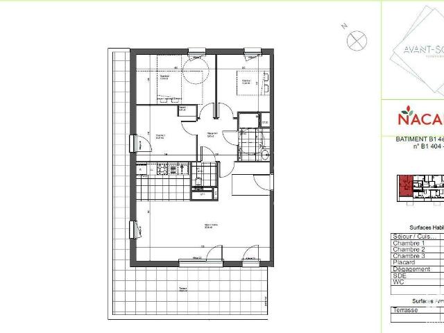 Appartement 4 pièces 86 m²