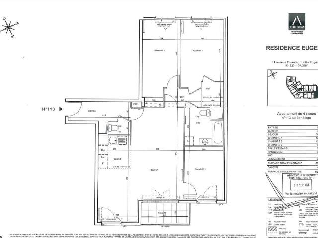 Appartement 4 pièces 88 m²