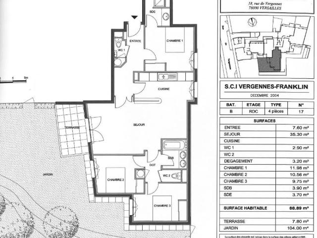 Appartement 4 pièces 88 m²