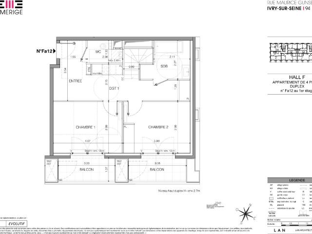 Appartement 4 pièces 90 m²