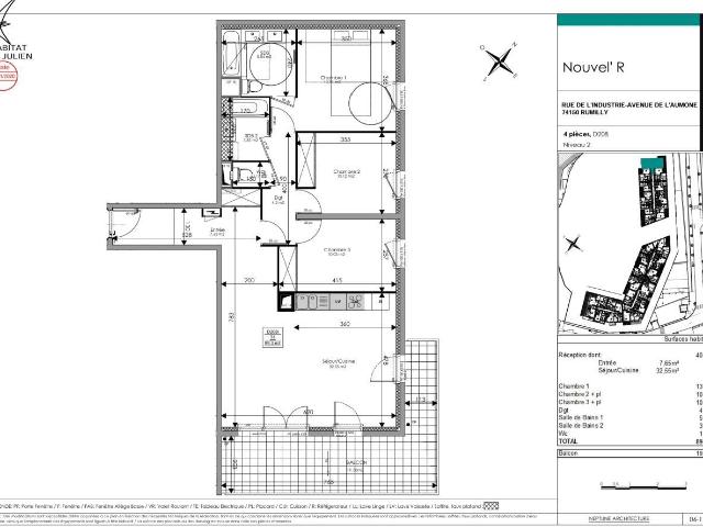 Appartement 4 pièces 91 m²