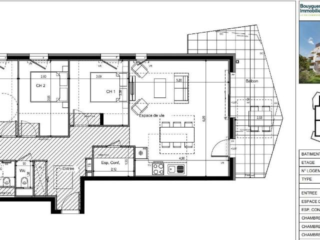 Appartement 4 pièces 91 m²