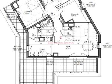 Appartement 4 pièces 91 m²