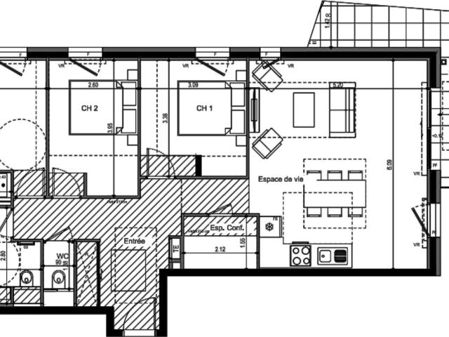 Appartement 5 pièces 108 m²