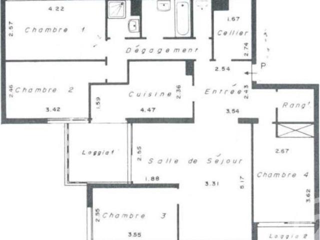 Appartement 4 pièces 97 m²