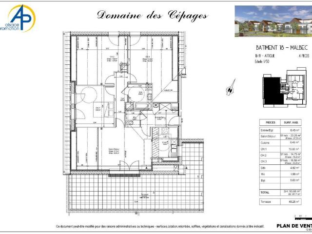 Appartement 4 pièces 94 m²