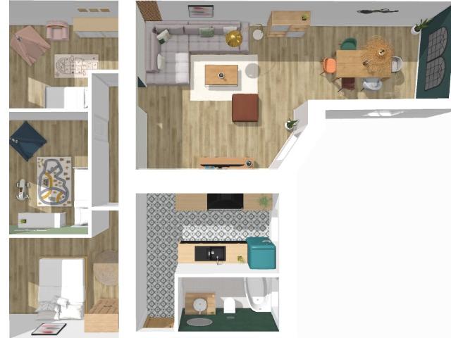 Appartement 4 pièces 100 m²