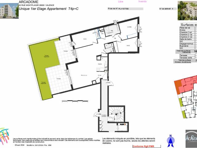 Appartement 4 pièces 101 m²