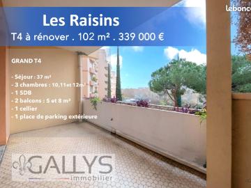 Appartement 4 pièces 102 m²