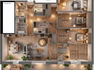 Appartement 4 pièces 107 m²