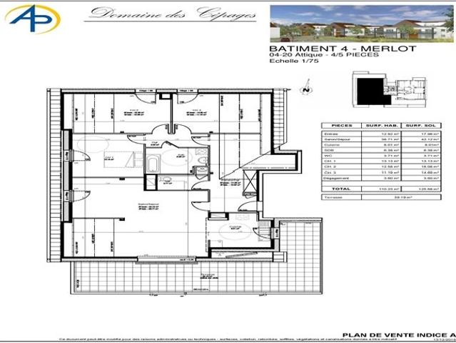 Appartement 4 pièces 110 m²