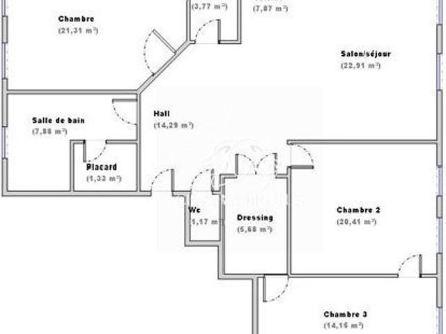 Appartement 4 pièces 120 m²